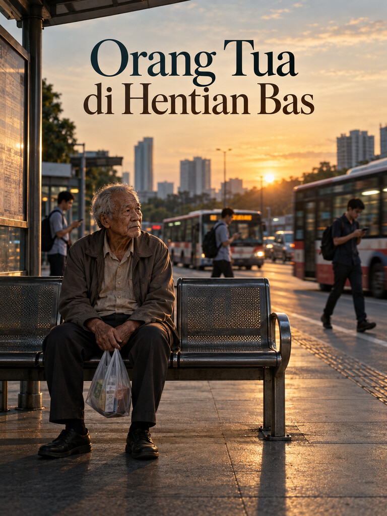 Orang Tua di Hentian Bas