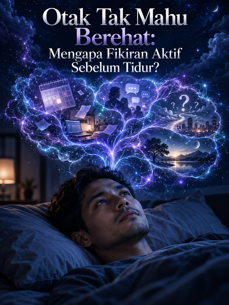 Otak Tak Mahu Berehat: Mengapa Fikiran Aktif Sebelum Tidur?