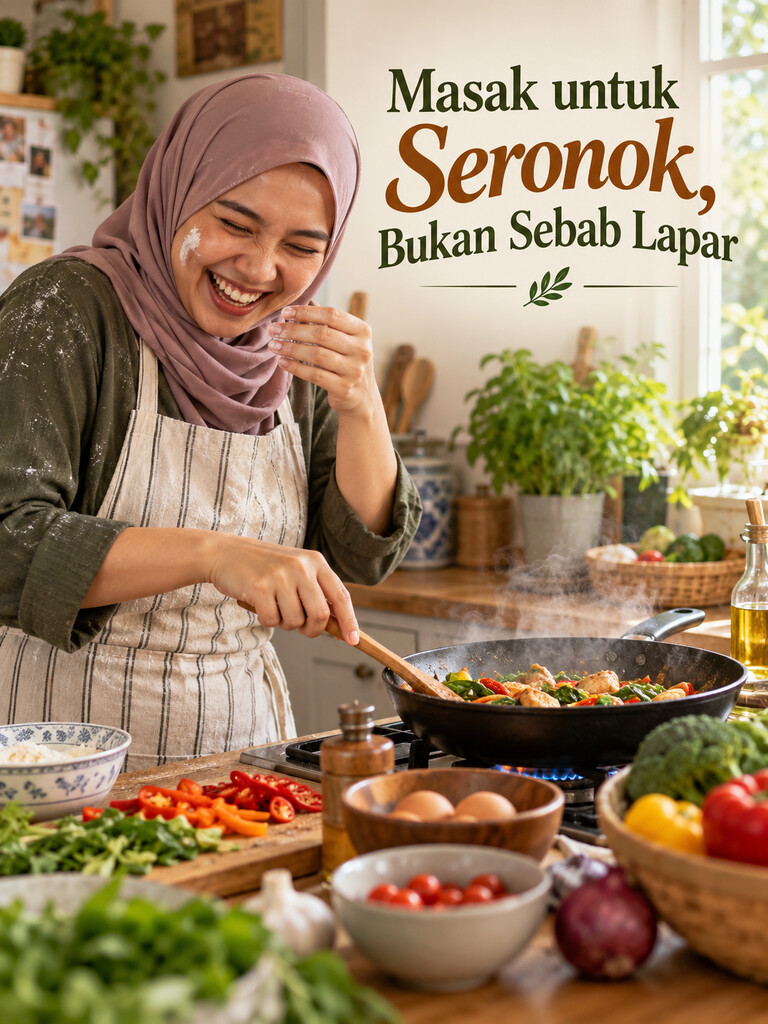 Masak untuk Seronok, Bukan Sebab Lapar