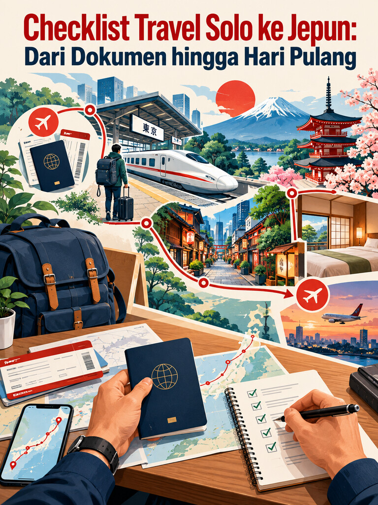 Checklist Travel Solo ke Jepun: Dari Dokumen hingga Hari Pulang
