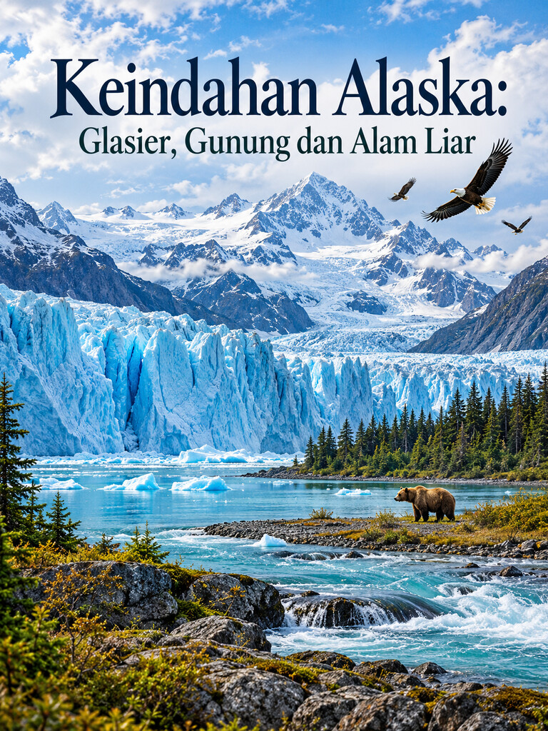 Keindahan Alaska: Glasier, Gunung dan Alam Liar