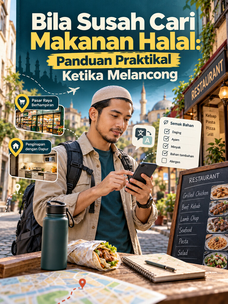 Bila Susah Cari Makanan Halal: Panduan Praktikal Ketika Melancong