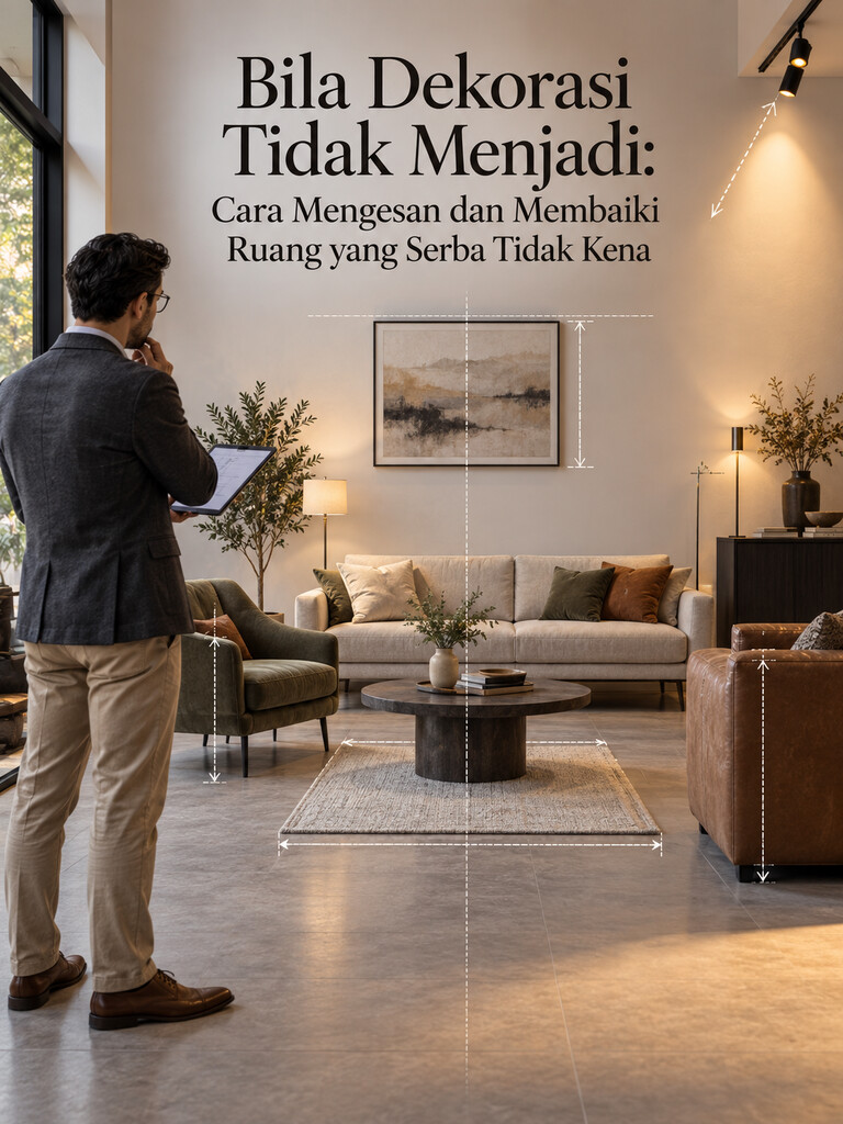 Bila Dekorasi Tidak Menjadi: Cara Mengesan dan Membaiki Ruang yang Serba Tidak Kena
