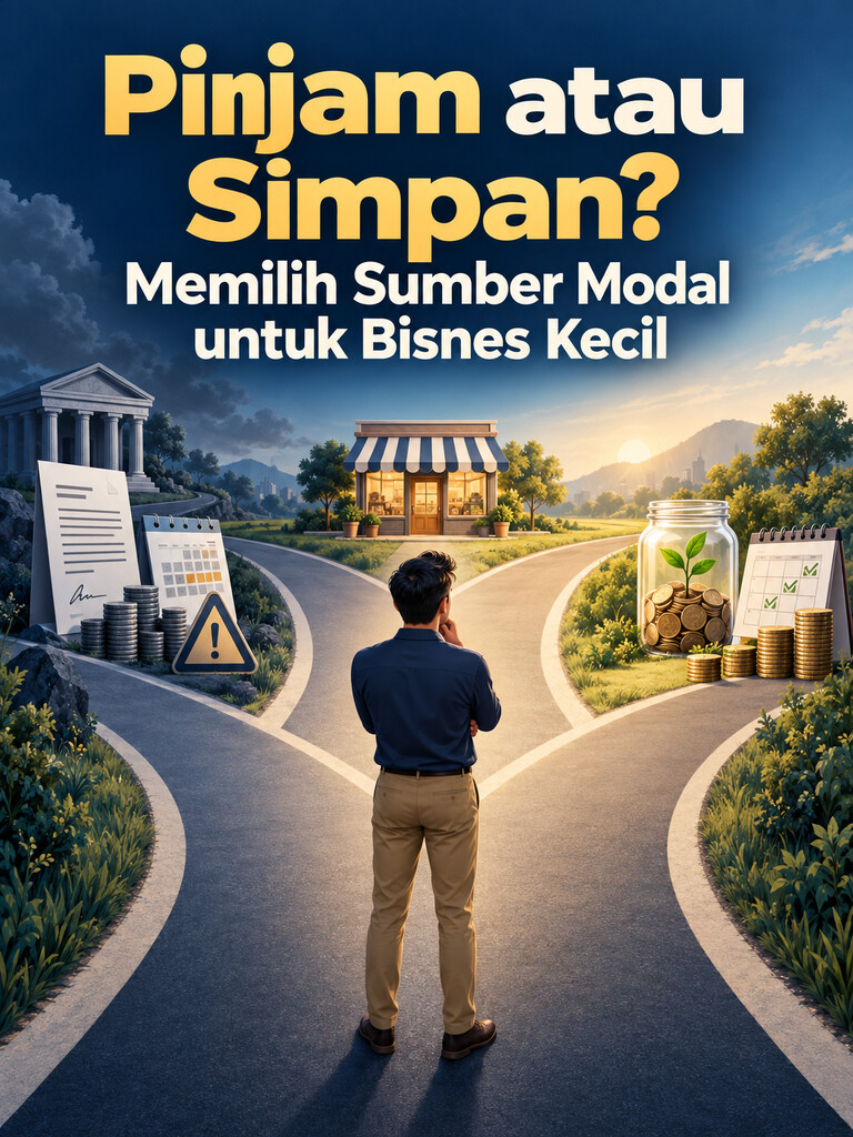 Pinjam atau Simpan? Memilih Sumber Modal untuk Bisnes Kecil