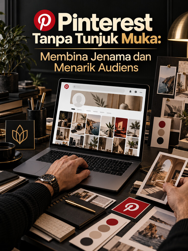 Pinterest Tanpa Tunjuk Muka: Membina Jenama dan Menarik Audiens
