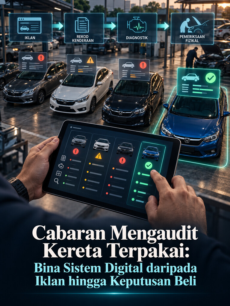 Cabaran Mengaudit Kereta Terpakai: Bina Sistem Digital daripada Iklan hingga Keputusan Beli