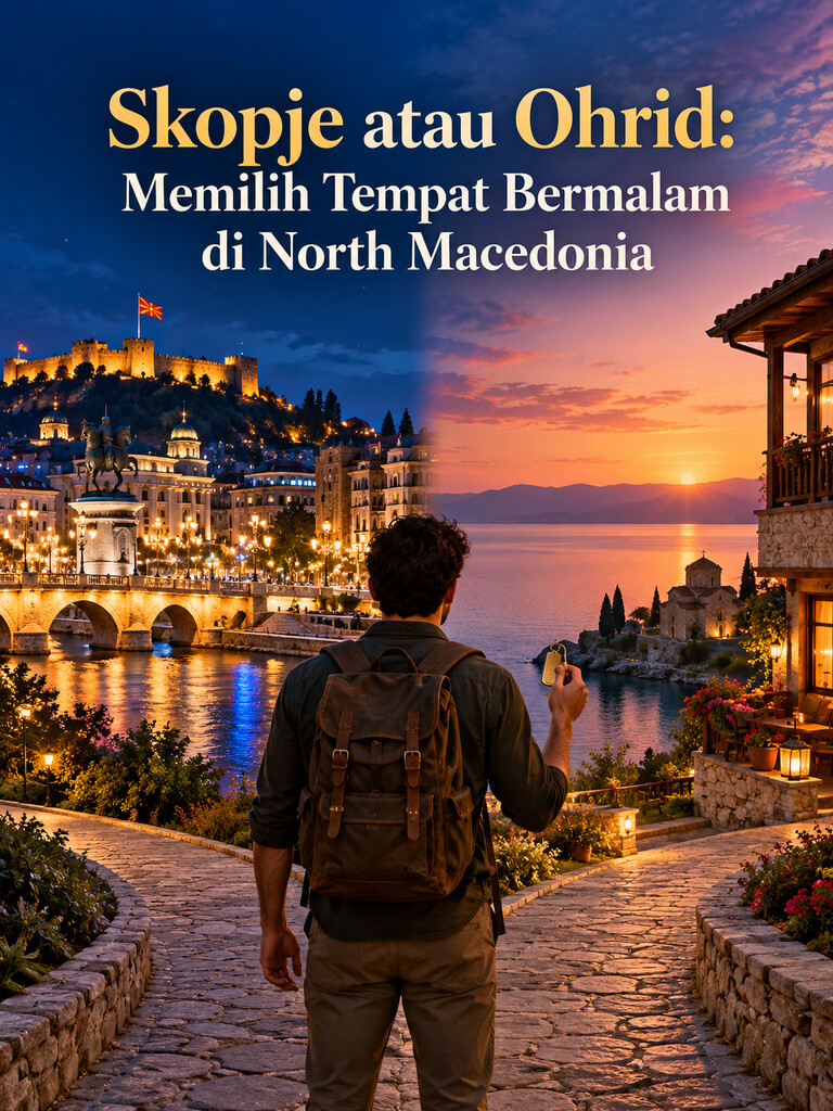Skopje atau Ohrid: Memilih Tempat Bermalam di North Macedonia