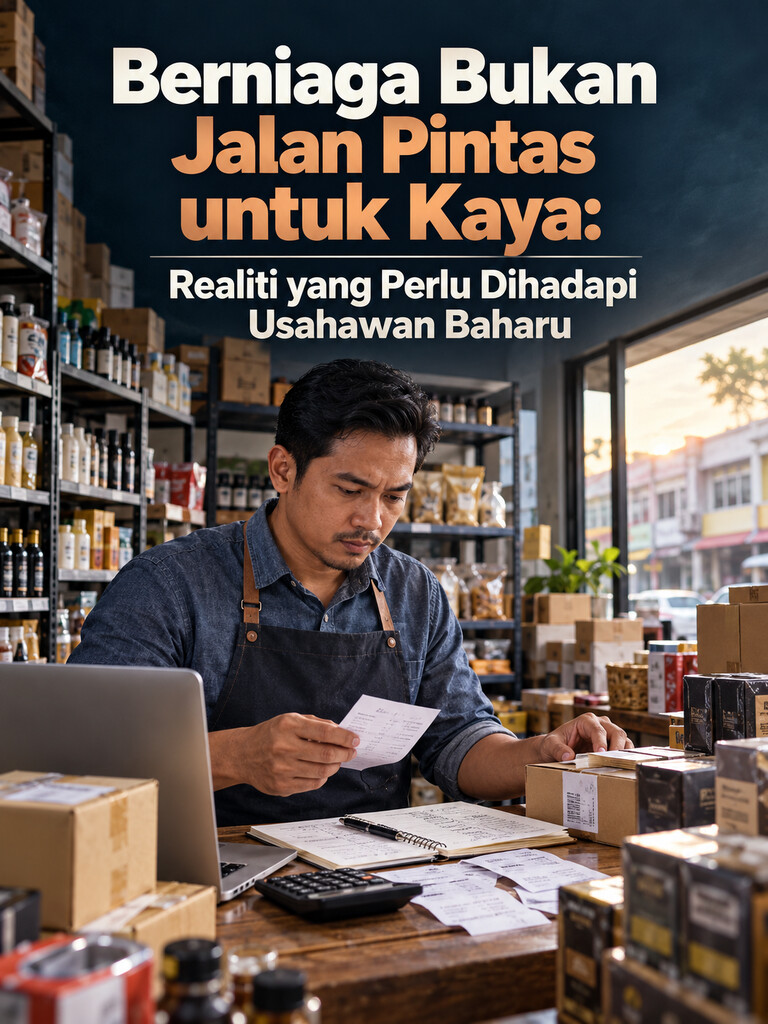 Berniaga Bukan Jalan Pintas untuk Kaya: Realiti yang Perlu Dihadapi Usahawan Baharu