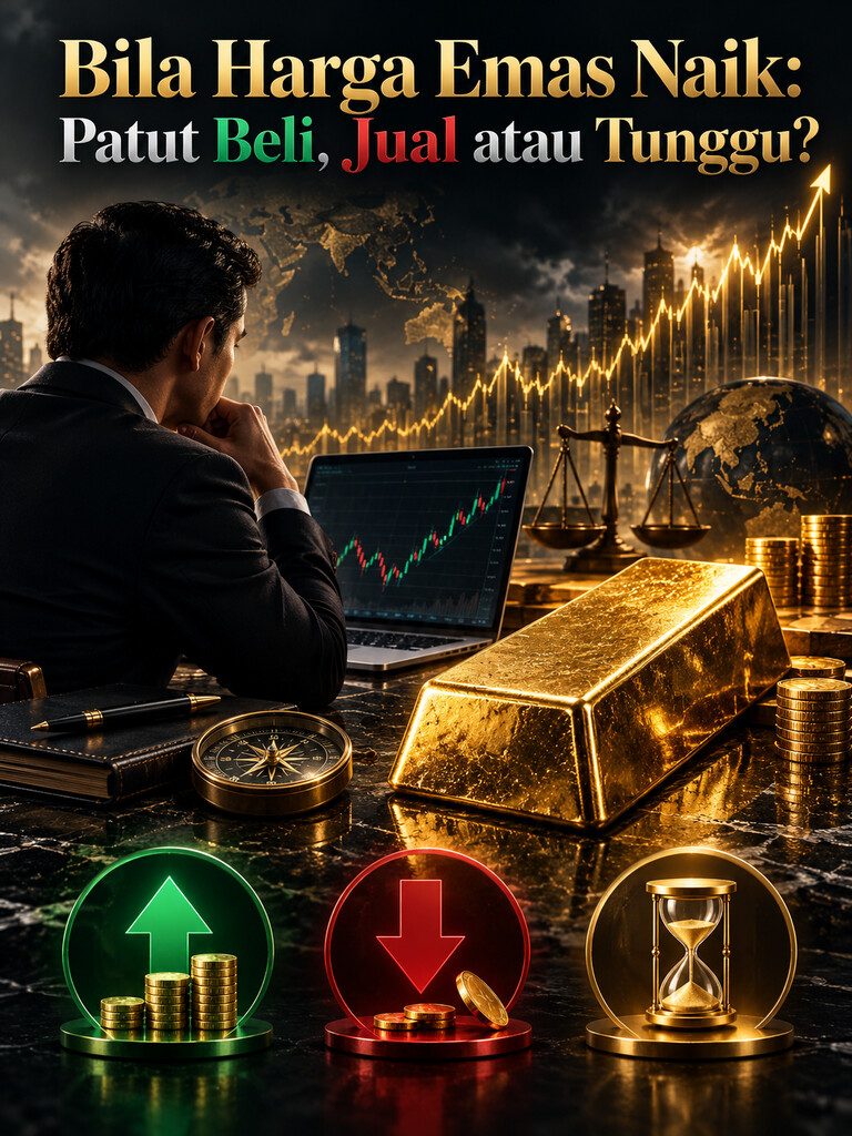 Bila Harga Emas Naik: Patut Beli, Jual atau Tunggu?