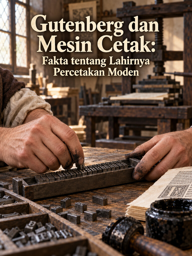 Gutenberg dan Mesin Cetak: Fakta tentang Lahirnya Percetakan Moden