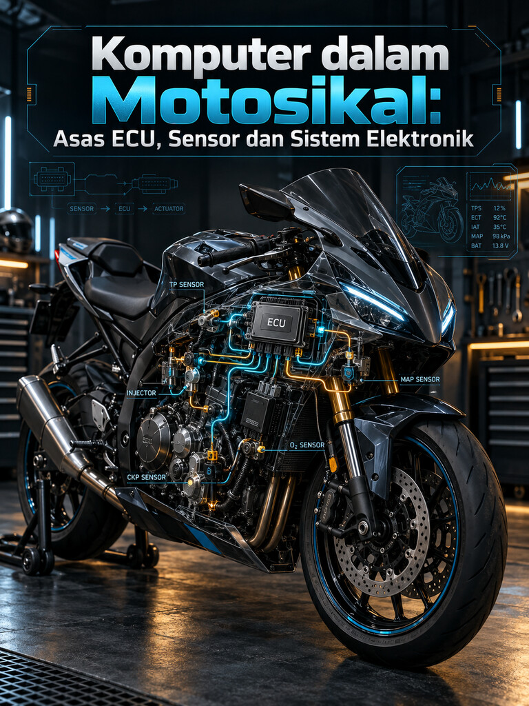Komputer dalam Motosikal: Asas ECU, Sensor dan Sistem Elektronik