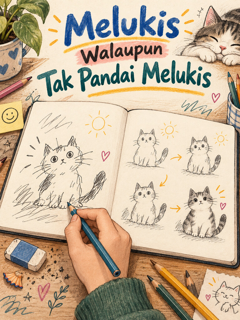 Melukis Walaupun Tak Pandai Melukis