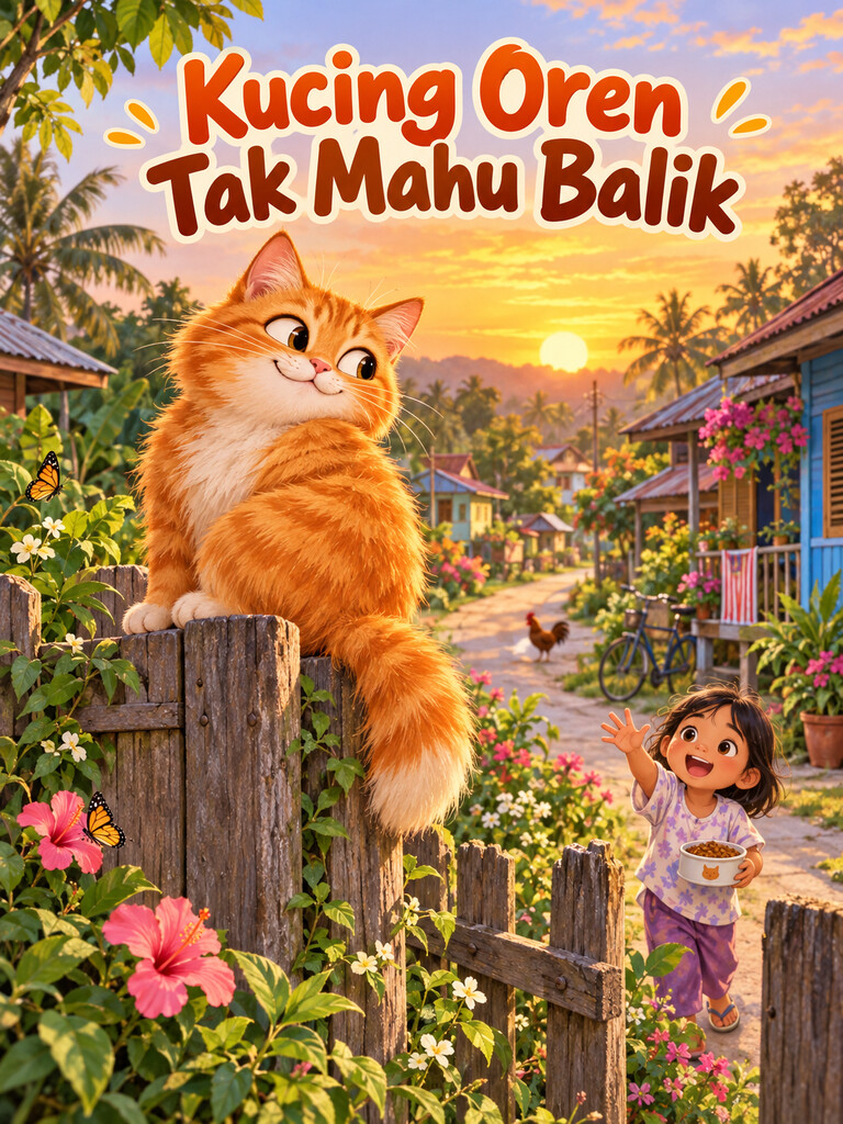 Kucing Oren Tak Mahu Balik