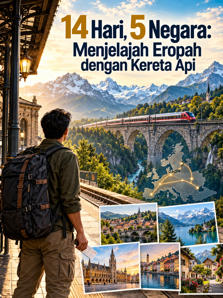 14 Hari, 5 Negara: Menjelajah Eropah dengan Kereta Api