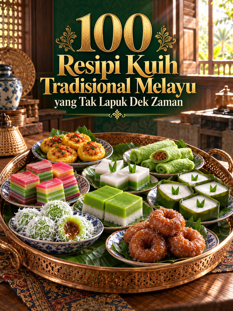 100 Resipi Kuih Tradisional Melayu yang Tak Lapuk Dek Zaman