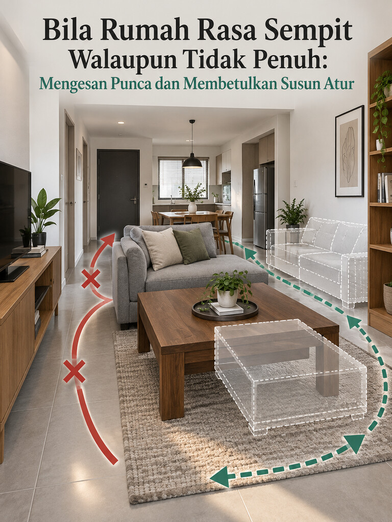 Bila Rumah Rasa Sempit Walaupun Tidak Penuh: Mengesan Punca dan Membetulkan Susun Atur