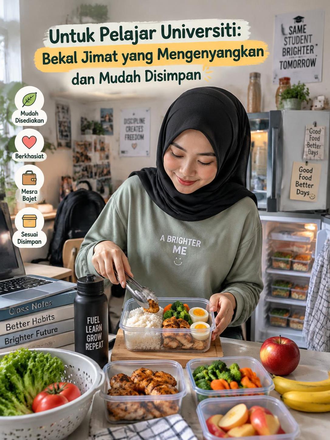 Untuk Pelajar Universiti: Bekal Jimat yang Mengenyangkan dan Mudah Disimpan