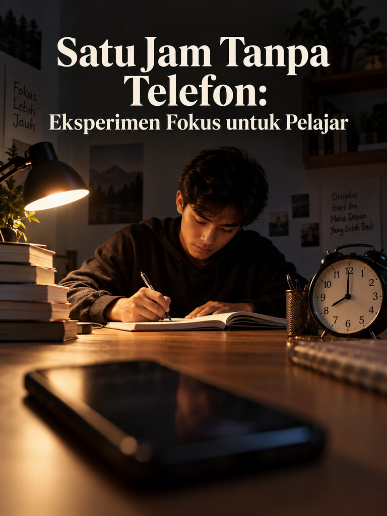 Satu Jam Tanpa Telefon: Eksperimen Fokus untuk Pelajar