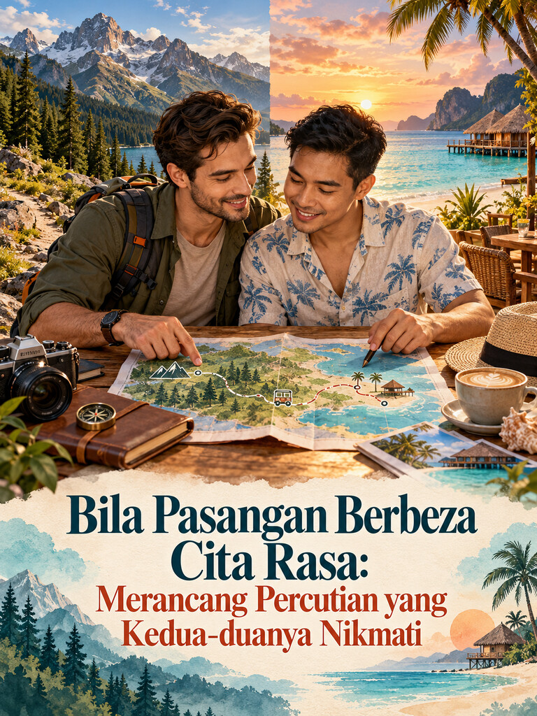 Bila Pasangan Berbeza Cita Rasa: Merancang Percutian yang Kedua-duanya Nikmati