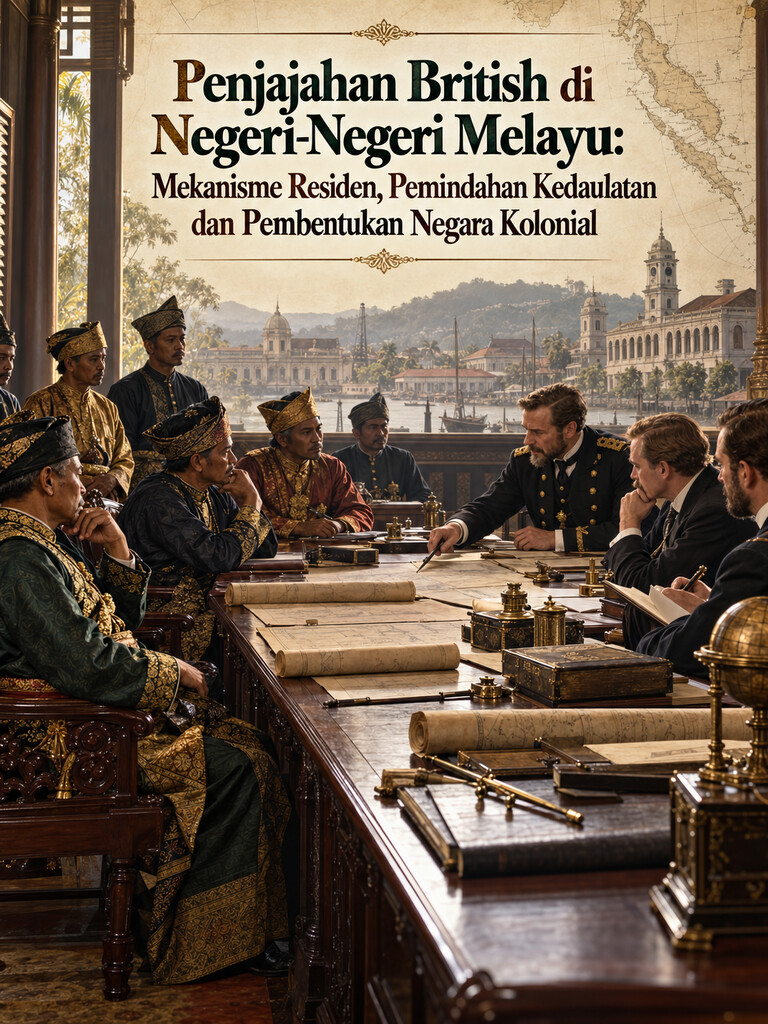 Penjajahan British di Negeri-Negeri Melayu: Mekanisme Residen, Pemindahan Kedaulatan dan Pembentukan Negara Kolonial