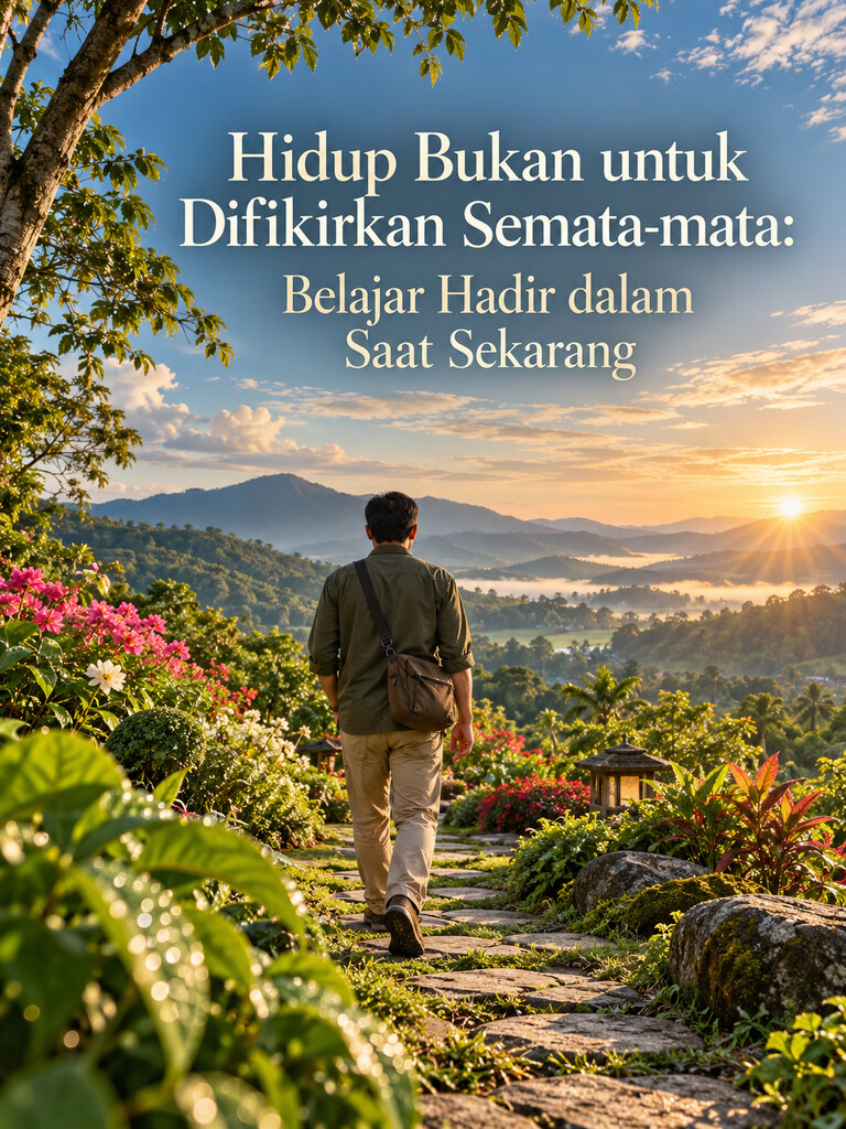Hidup Bukan untuk Difikirkan Semata-mata: Belajar Hadir dalam Saat Sekarang