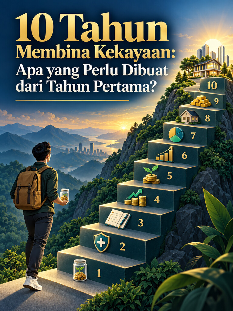 10 Tahun Membina Kekayaan: Apa yang Perlu Dibuat dari Tahun Pertama?