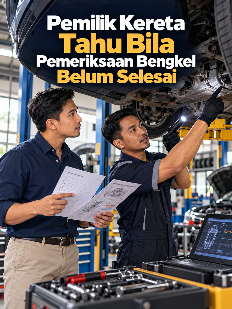 Pemilik Kereta Tahu Bila Pemeriksaan Bengkel Belum Selesai