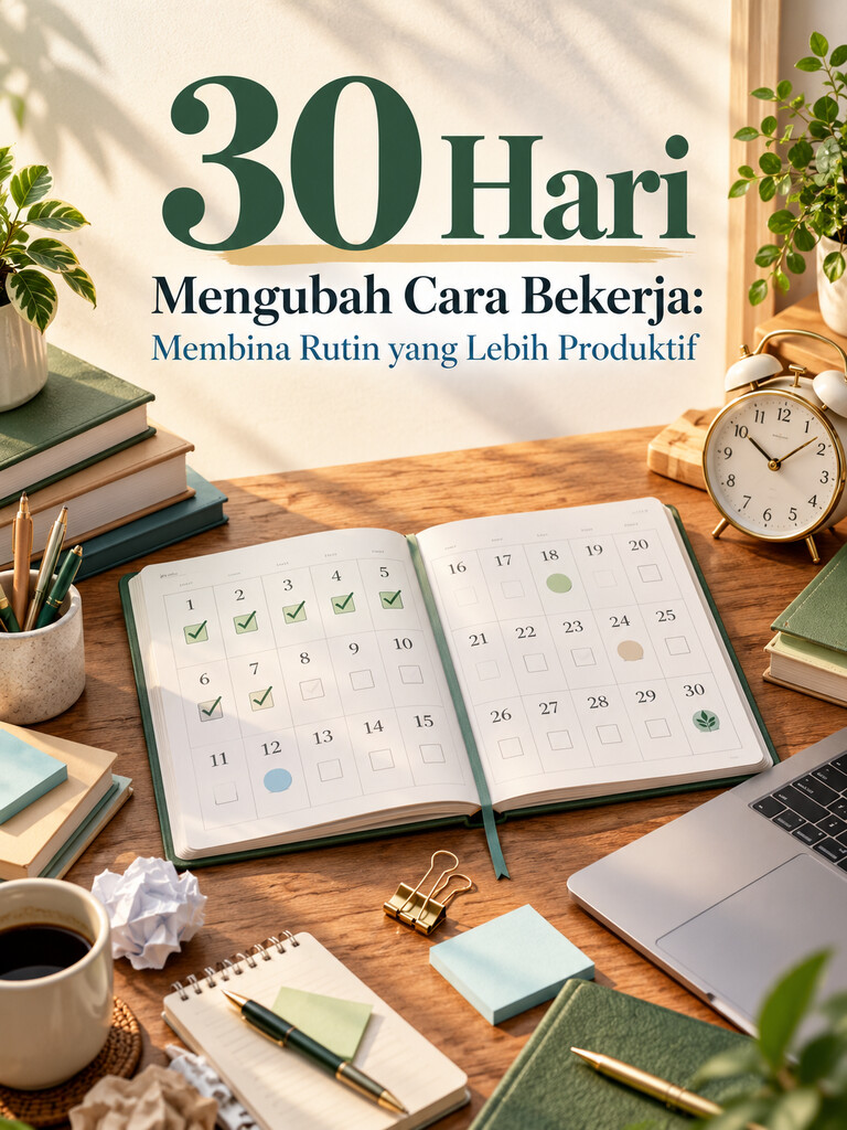 30 Hari Mengubah Cara Bekerja: Membina Rutin yang Lebih Produktif