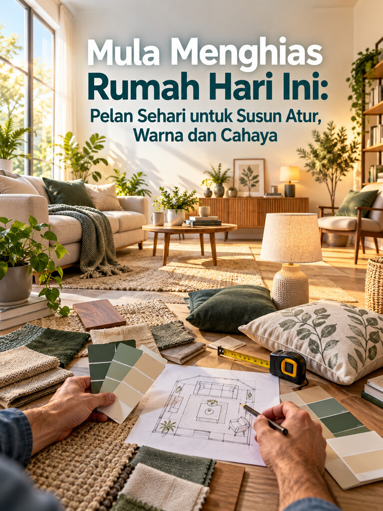 Mula Menghias Rumah Hari Ini: Pelan Sehari untuk Susun Atur, Warna dan Cahaya