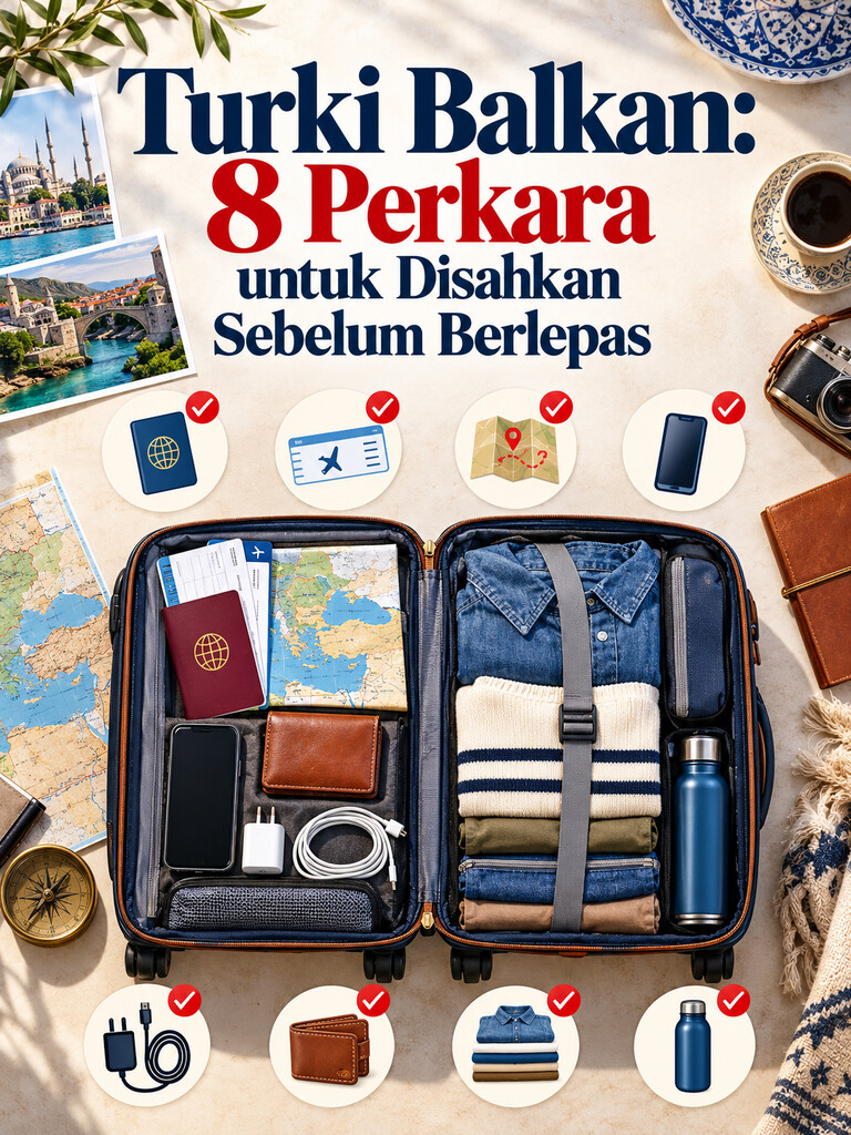 Turki Balkan: 8 Perkara untuk Disahkan Sebelum Berlepas