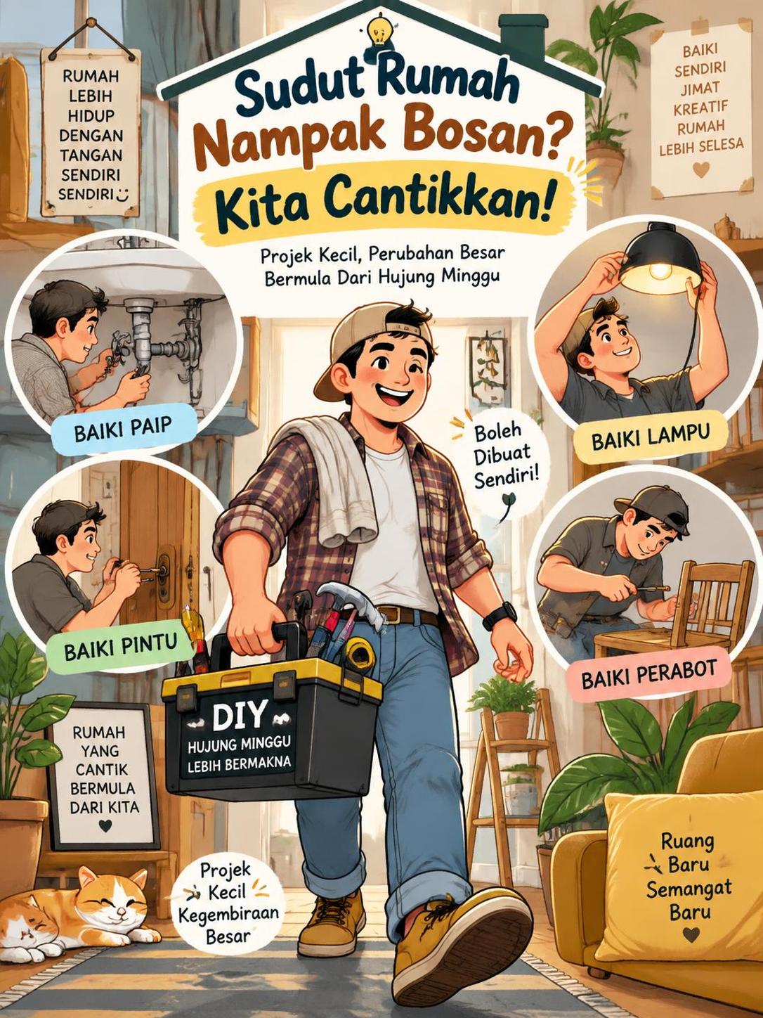 Sudut Rumah Nampak Bosan? Kita Cantikkan