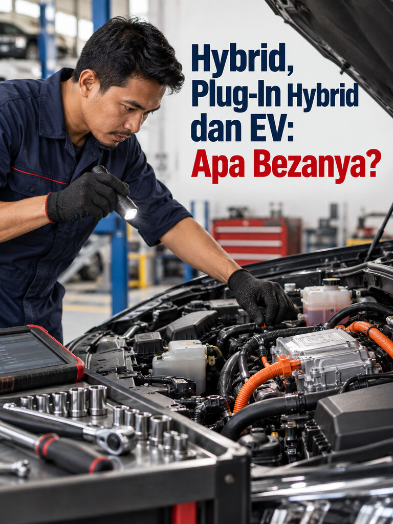 Hybrid, Plug-In Hybrid dan EV: Apa Bezanya?