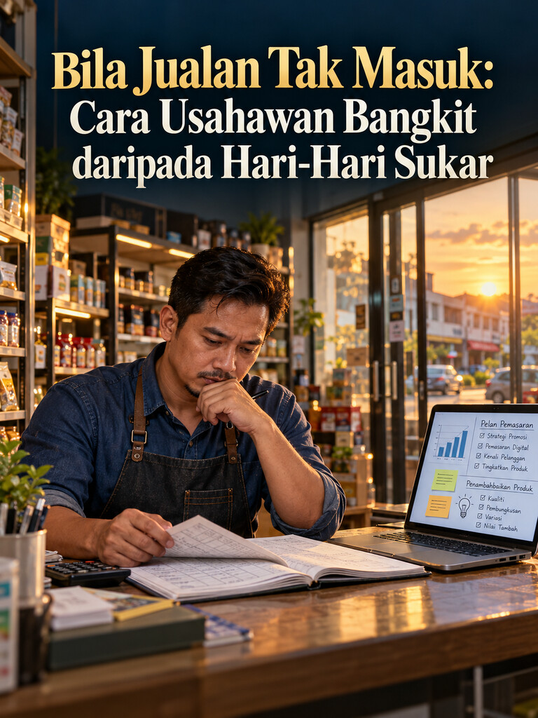 Bila Jualan Tak Masuk: Cara Usahawan Bangkit daripada Hari-Hari Sukar