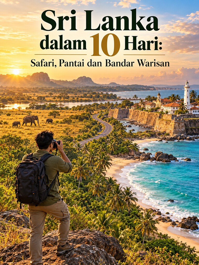Sri Lanka dalam 10 Hari: Safari, Pantai dan Bandar Warisan