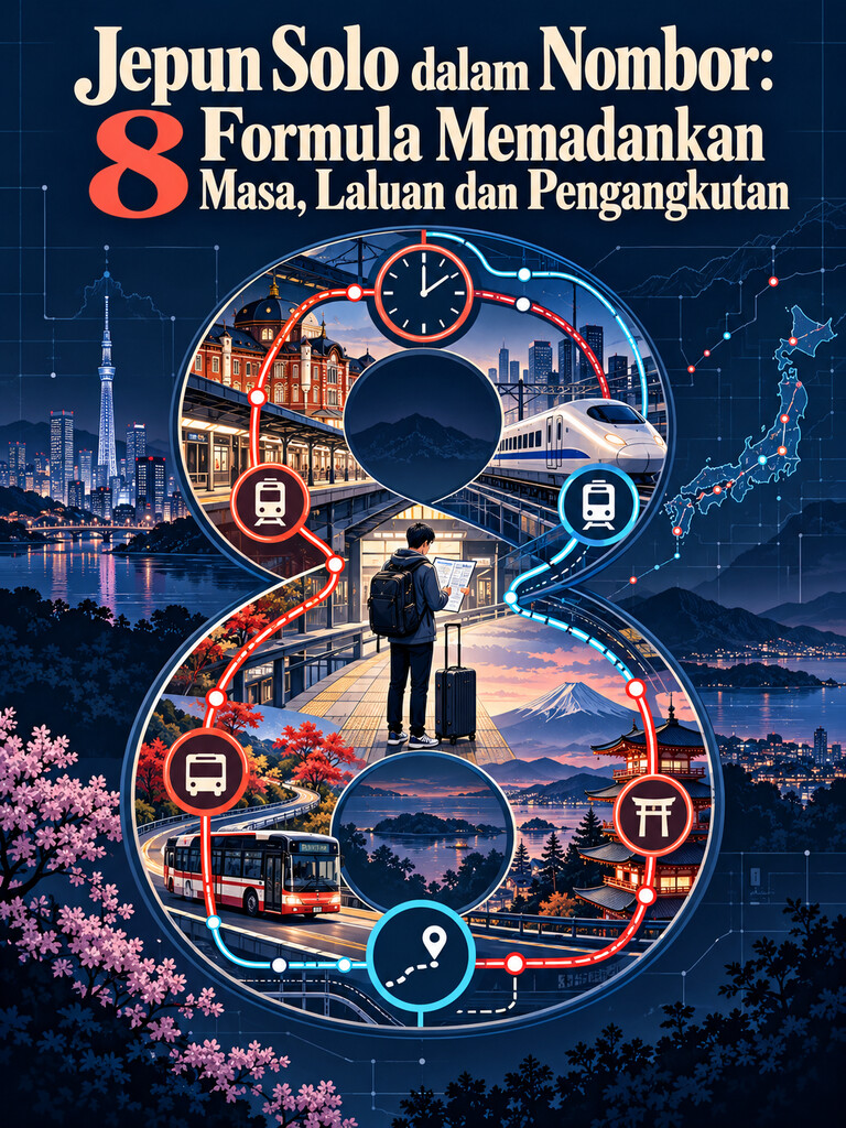 Jepun Solo dalam Nombor: 8 Formula Memadankan Masa, Laluan dan Pengangkutan