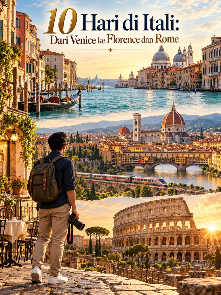 10 Hari di Itali: Dari Venice ke Florence dan Rome