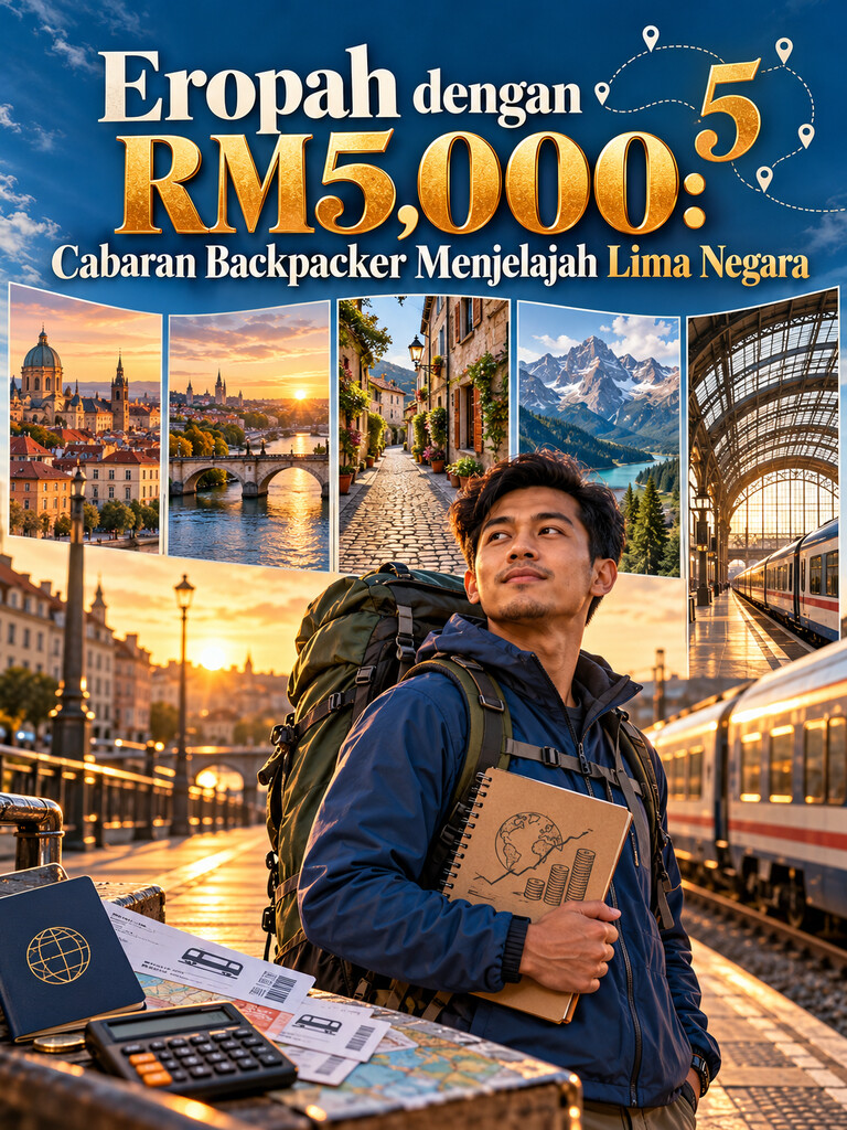 Eropah dengan RM5,000: Cabaran Backpacker Menjelajah Lima Negara