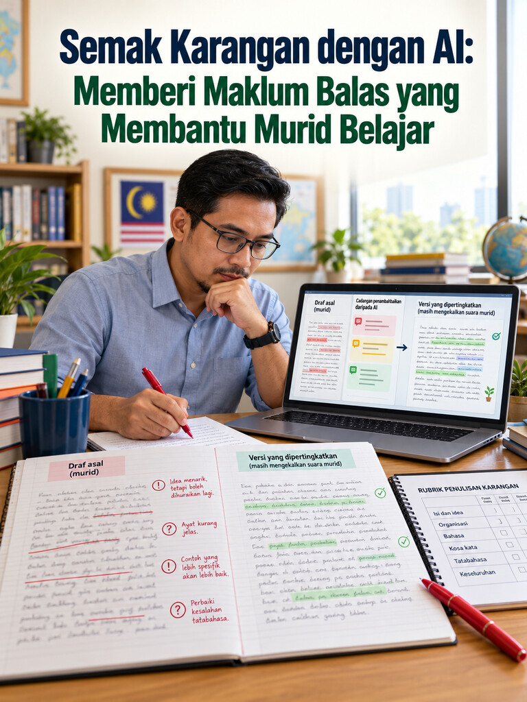 Semak Karangan dengan AI: Memberi Maklum Balas yang Membantu Murid Belajar